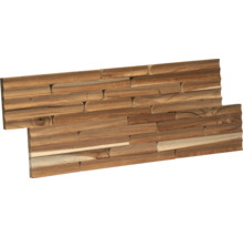 Houten wandbekleding van teakhout
