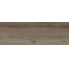 Decoratieve plaat met houten structuur en horizontale groeven