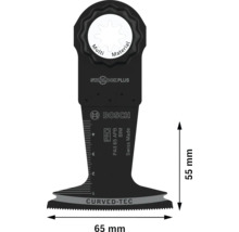 Bosch multi materiaal zaagblad met Starlock Plus aansluiting en Curved Tec technologie, 65 mm breed en 55 mm hoog
