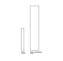 Afbeelding van plinttegel 7,2x59,6 en vloer- en wandtegel 23x120