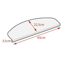 Opzetplaat met de afmetingen 65 cm bij 22,5 cm bij 3,5 cm
