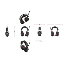 Perfectpro gehoorbeschermingshoofdtelefoon met afmetingen van 20 cm hoogte, 10 cm breedte en 16 cm lengte, gewicht 550 g